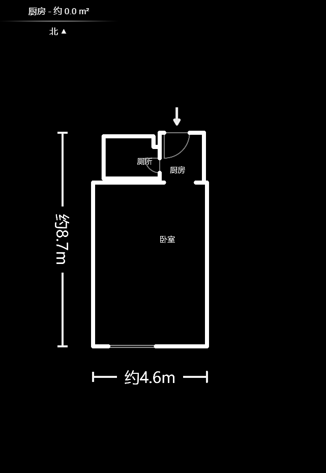 中交里城  1室1厅1卫   40.90万户型图