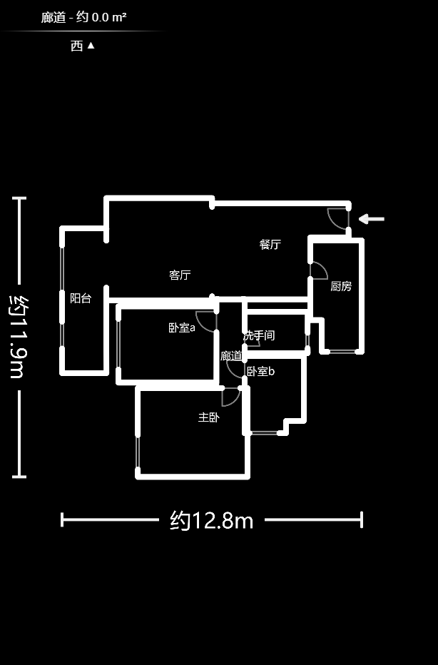 保利麓谷林语C区  3室2厅1卫   126.00万户型图