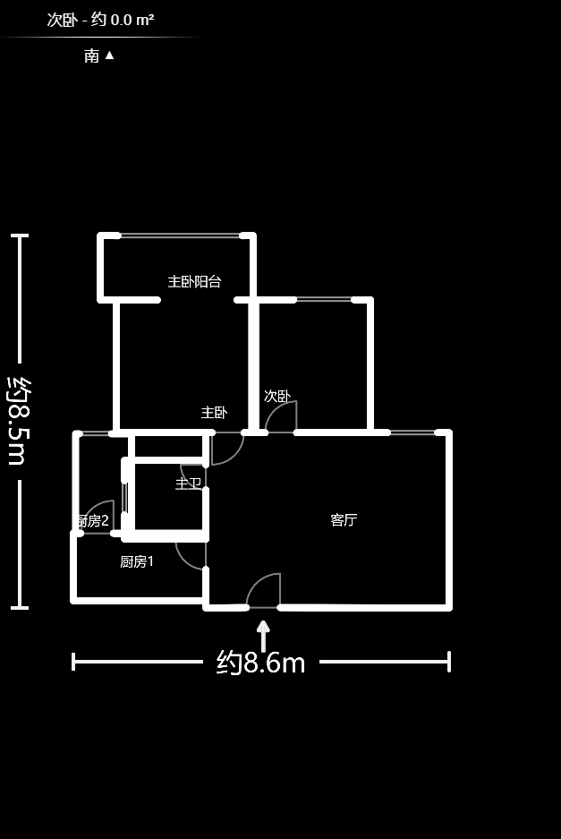 彩都公寓  2室1厅1卫    53.0万 彩都公寓  2室1厅1卫    53.0万户型图