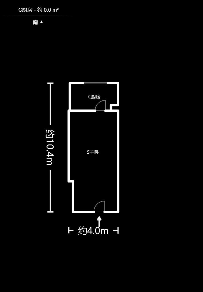 五矿万境水岸二期（五矿万境水岸和苑）  1室1厅1卫    47.5万户型图