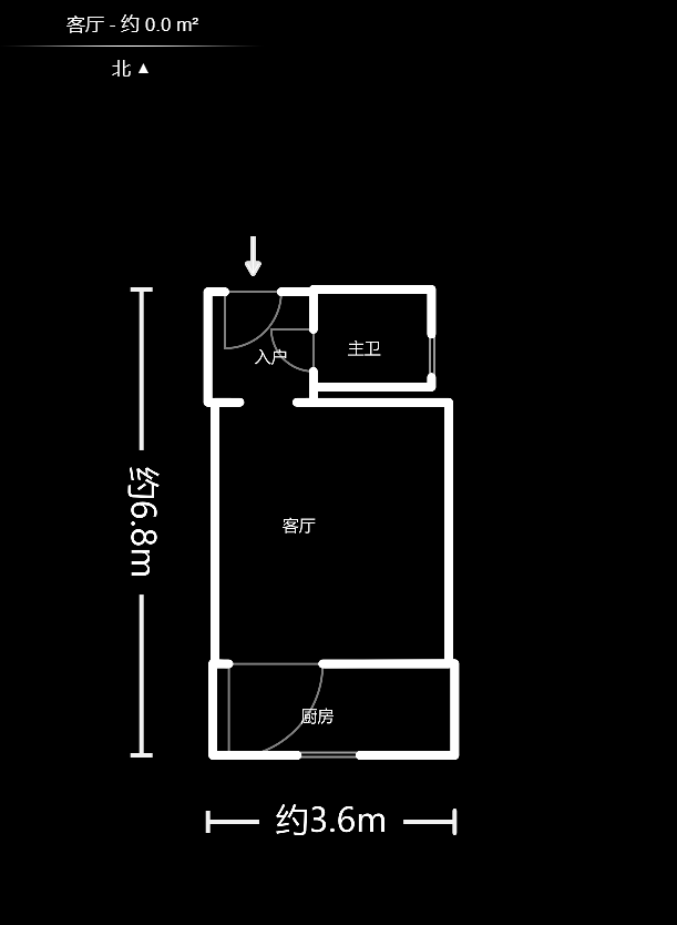 长盛上东区  1室1厅1卫   31.00万户型图