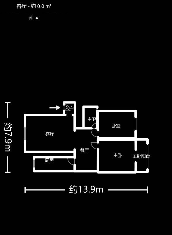 运通馨苑  2室2厅1卫   78.00万户型图