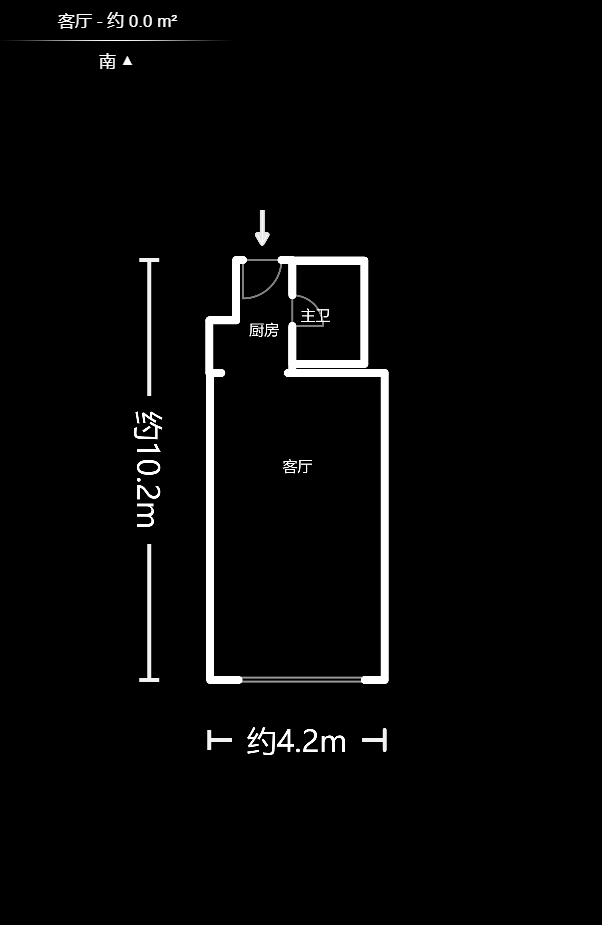 三角花园星城  1室1厅1卫    48.0万户型图