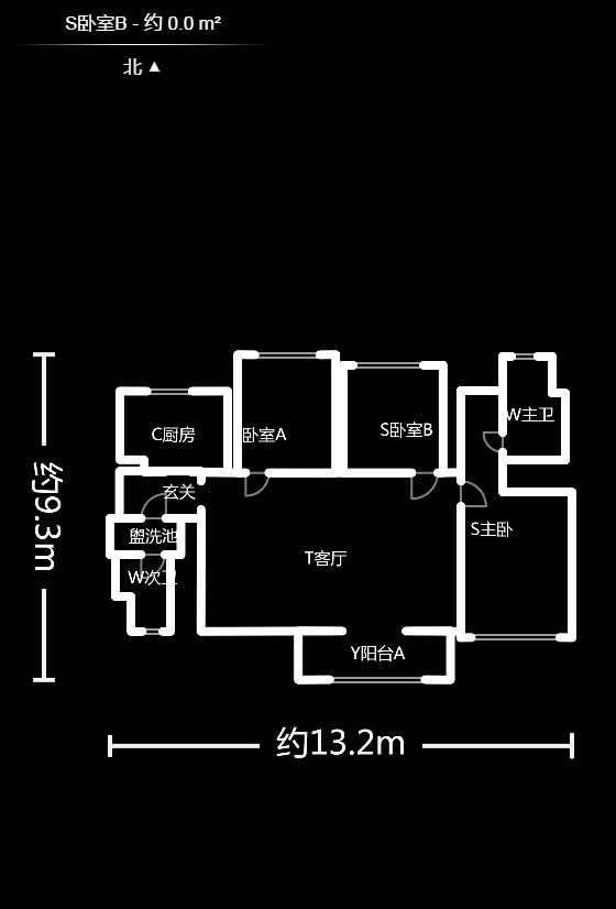 万科魅力之城非凡里  3室2厅2卫    175.0万户型图