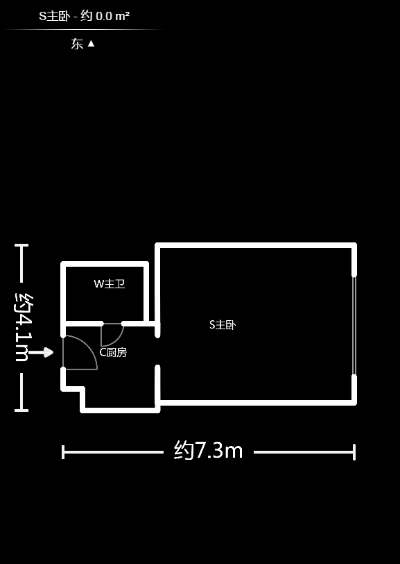 五江天街北区  1室1厅1卫   30.00万户型图