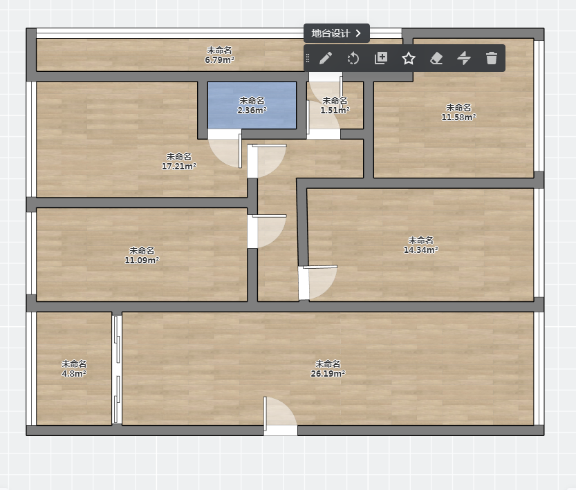 鸿星新天地 4室2厅2卫 2800.0元/月 鸿星新天地 4室2厅2卫 2800.0元/月户型图