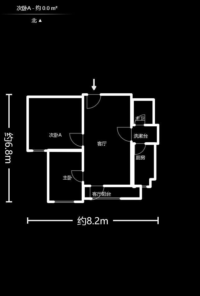 博林云栖  2室2厅1卫    2300.0元/月户型图