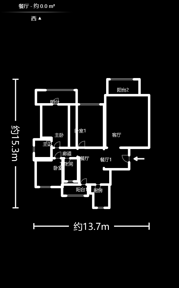 云栖谷  3室2厅2卫    95.0万户型图