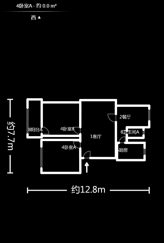 湖南省社会科学院  2室2厅1卫   60.00万户型图