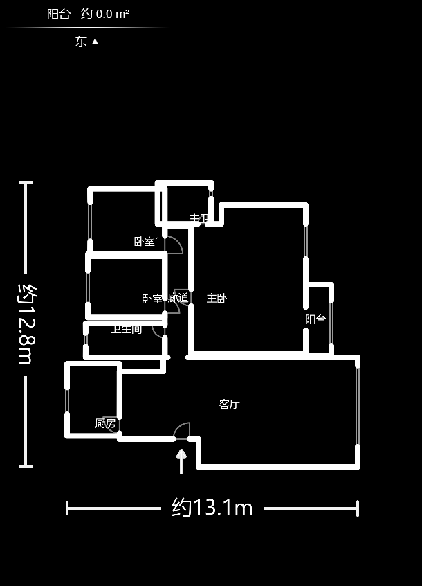 靳江明珠  4室2厅1卫   99.00万户型图