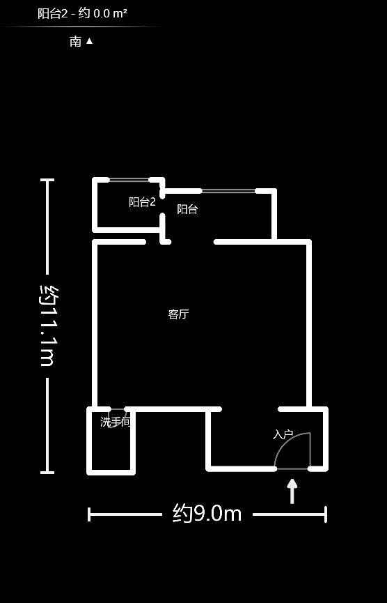 阳光锦城  1室1厅1卫    40.86万户型图