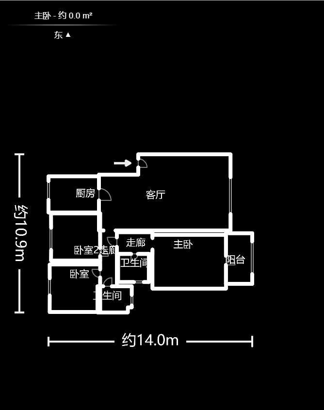 远通苑小区  3室2厅1卫    79.8万户型图