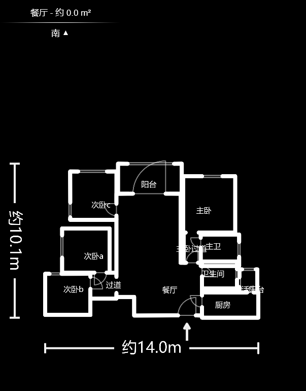 富基世纪公园  4室2厅2卫   70.00万户型图