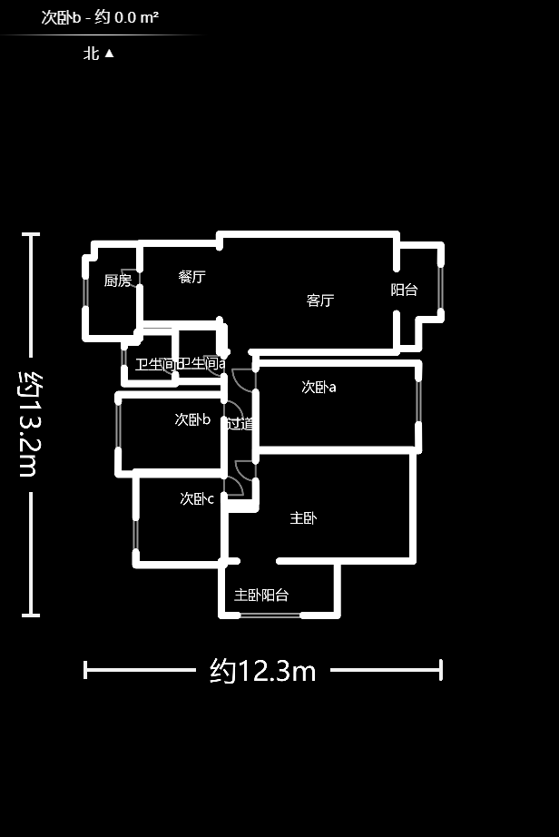 正荣财富中心  4室2厅2卫    113.0万户型图