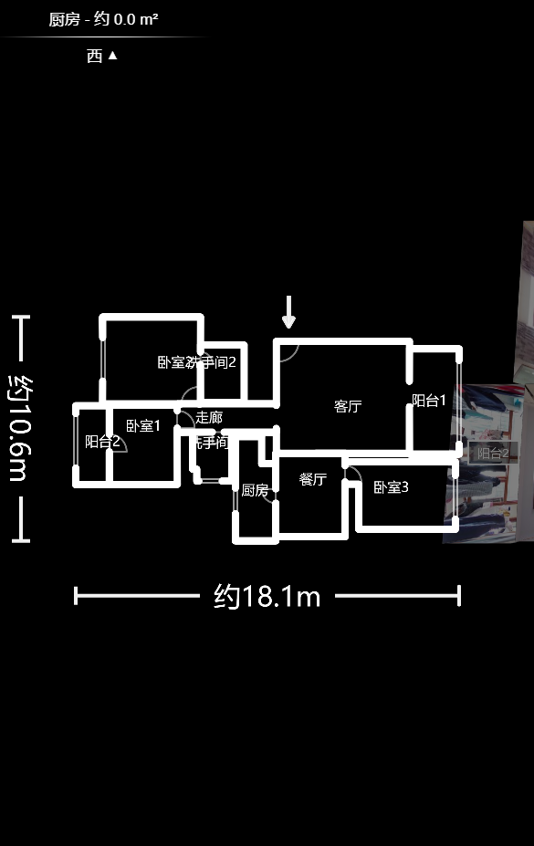 中建桂苑  3室2厅2卫   120.00万户型图