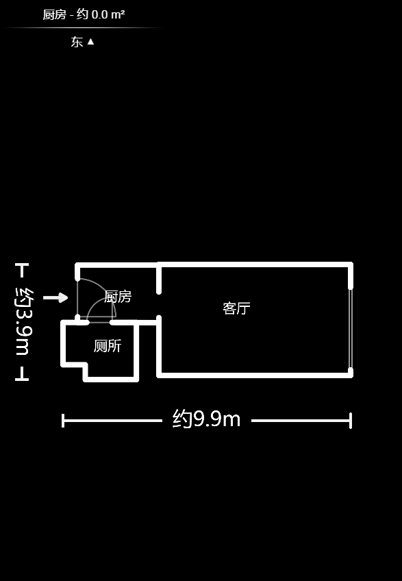 恒大御景湾  1室1厅1卫   39.30万户型图