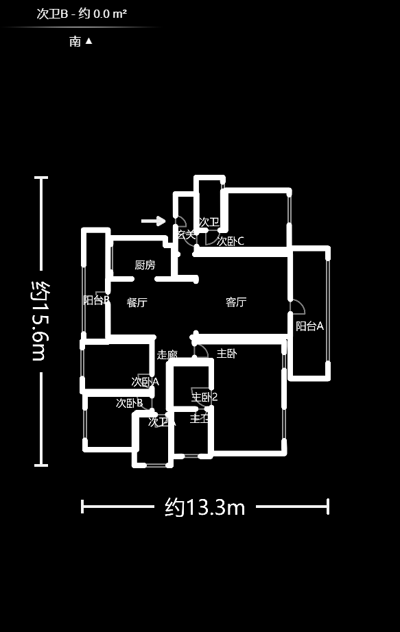 深业睿城  6室3厅4卫    198.0万户型图