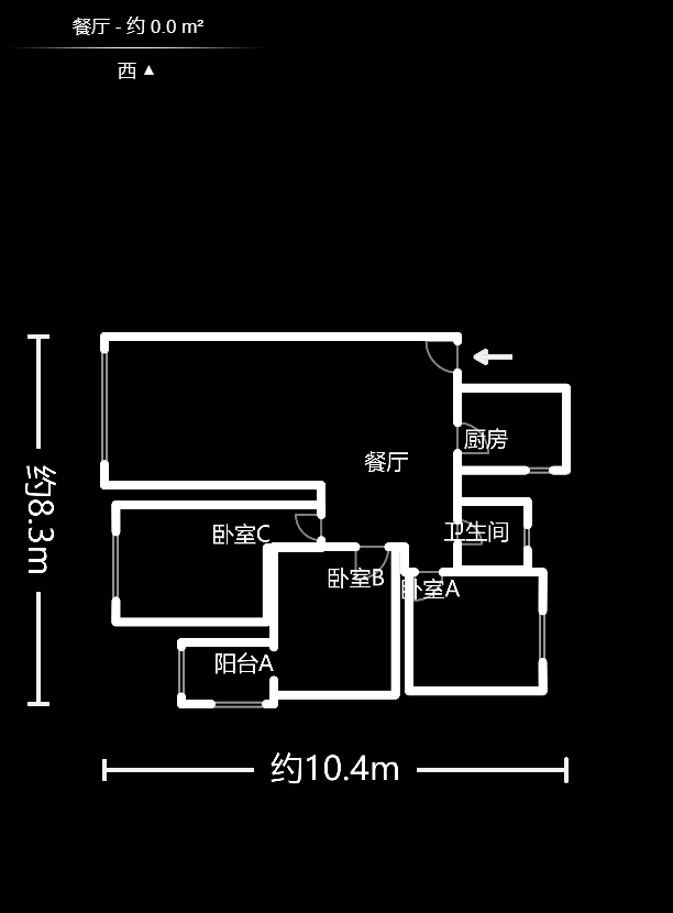 地质勘察院402大队宿舍、402大厦（四〇二家园）  3室2厅1卫    88.8万户型图