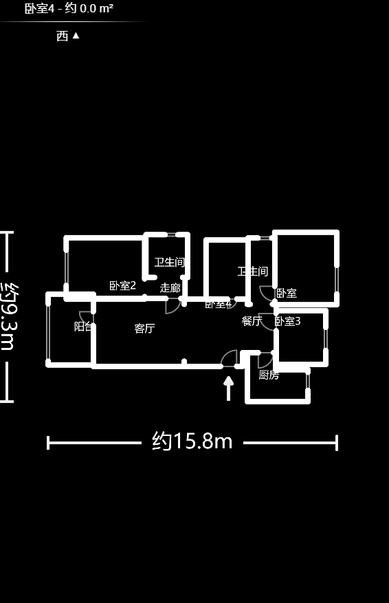 MOMA当代广场  4室2厅2卫    95.0万户型图