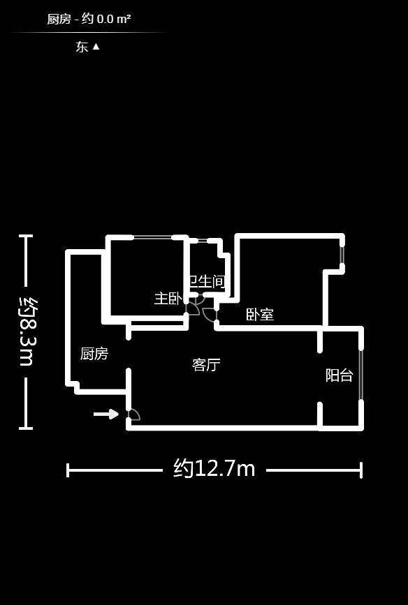 锑都家园  2室2厅1卫   68.00万户型图