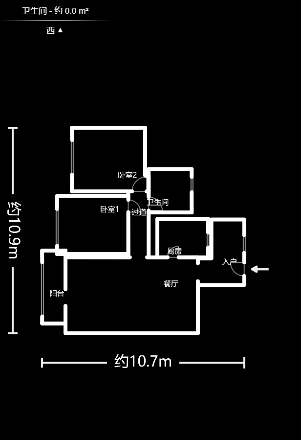湘江世纪城星江苑  3室2厅2卫    155.58万户型图