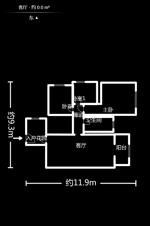 中建麓山和苑  3室2厅1卫   70.00万户型图