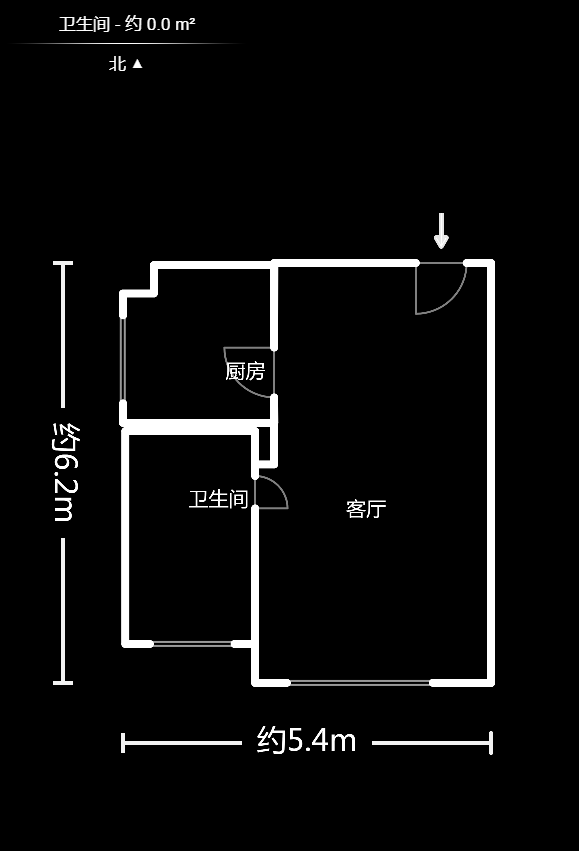 金鼎公园尚  1室1厅1卫   35.00万户型图