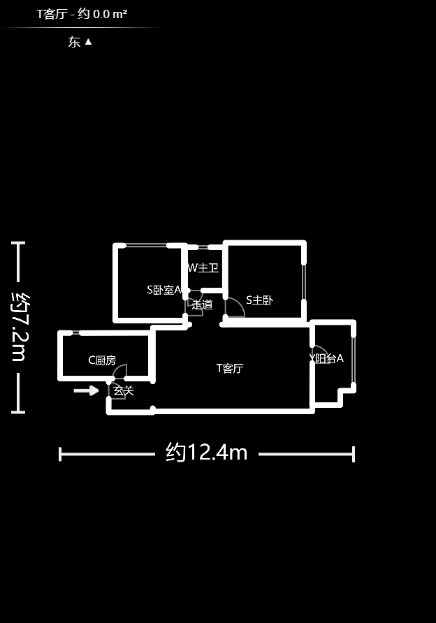 万里时代  2室2厅1卫    77.99万户型图