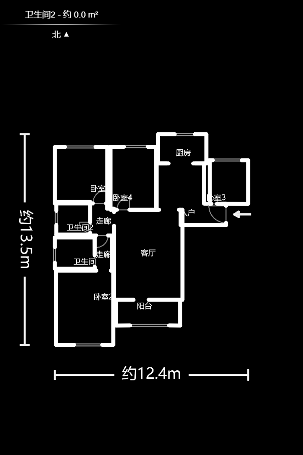 匯一城（匯壹公館）  4室2廳2衛(wèi)    131.0萬戶型圖