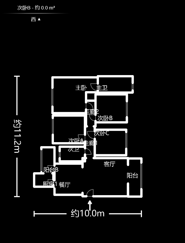 家和院  4室2厅2卫    118.7万户型图