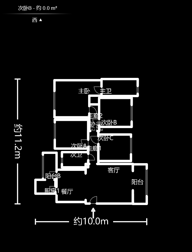 家和院 4室2厅1厨2卫 118.70万户型图