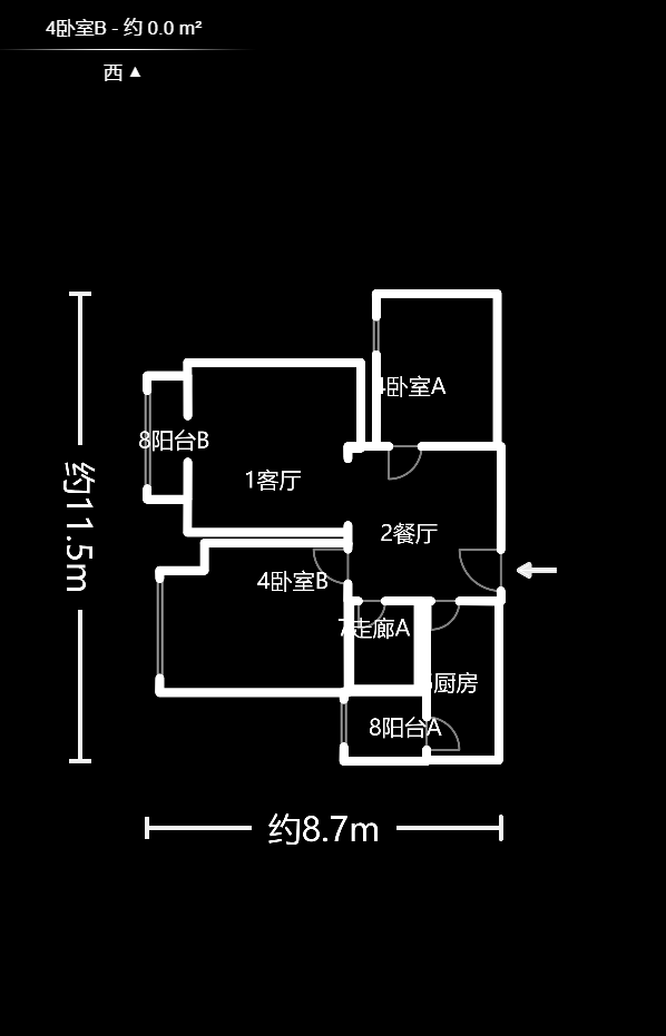 金色溪泉湾  2室2厅1卫   75.00万户型图