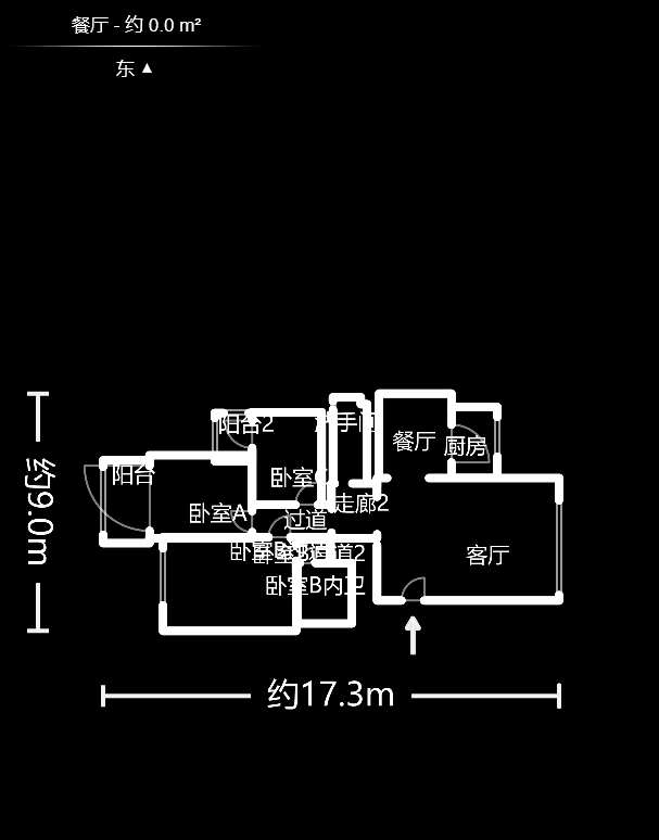 中江锦城  3室2厅1卫    85.0万 中江锦城  3室2厅1卫    85.0万户型图