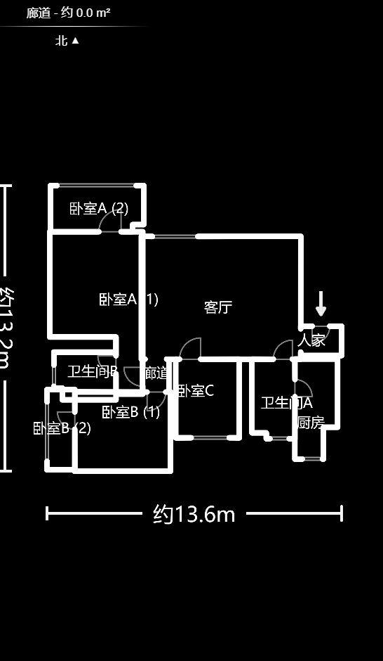 钱隆首府(福晟御园)  3室2厅2卫    148.0万户型图