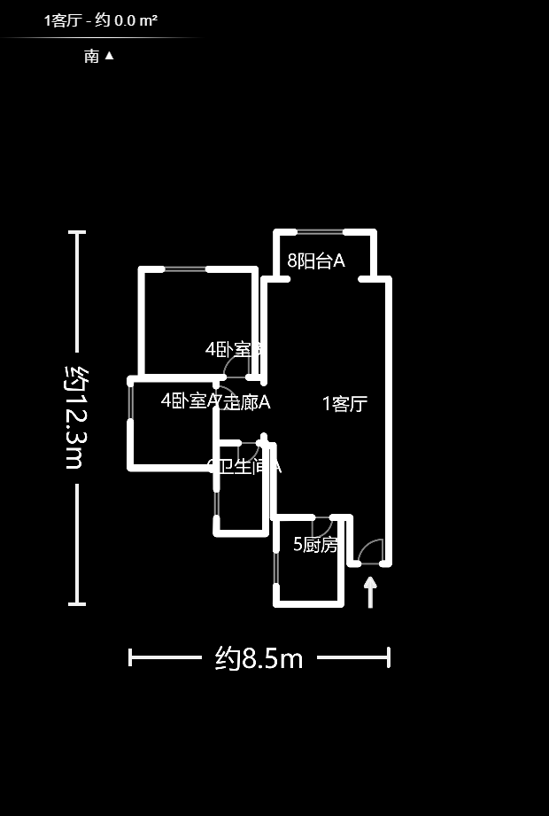 金色溪泉湾  2室2厅1卫   80.70万户型图