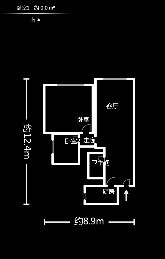 方略潇邦  2室2厅1卫   65.80万户型图