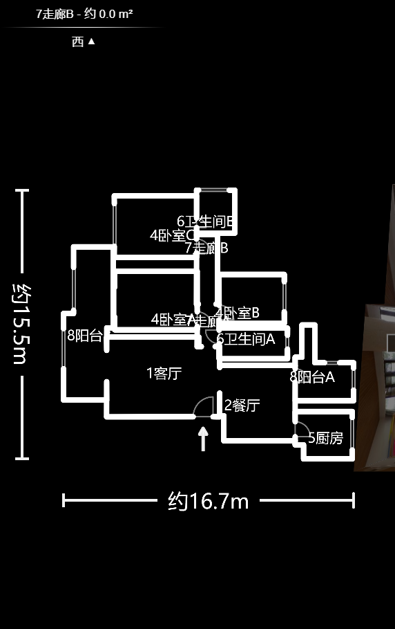 藏珑湖上国际花园  4室2厅1卫    240.0万户型图