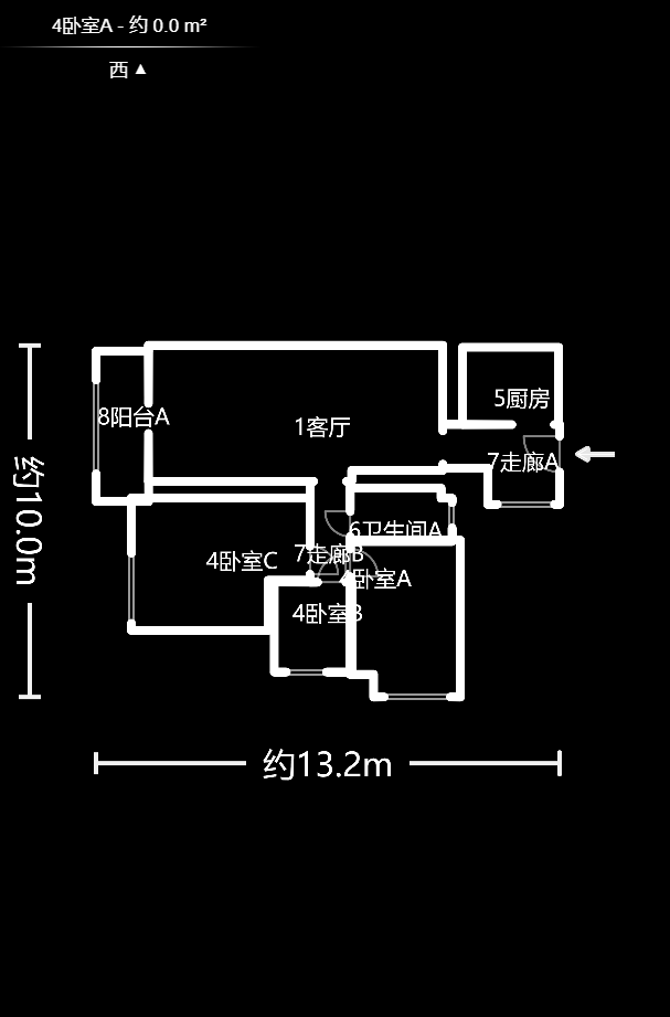 海洋半岛（月珑湾）  3室2厅2卫   117.80万户型图