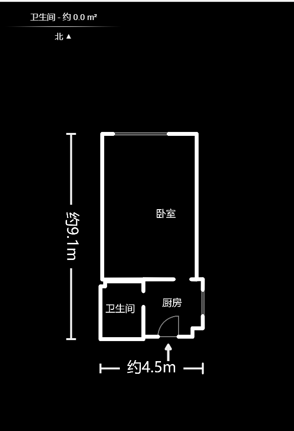 世纪桃花苑  1室1厅1卫   33.80万户型图