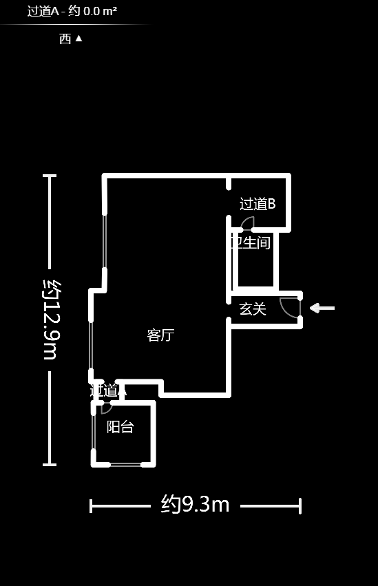 奥克斯缔壹城  1室1厅1卫   33.80万户型图
