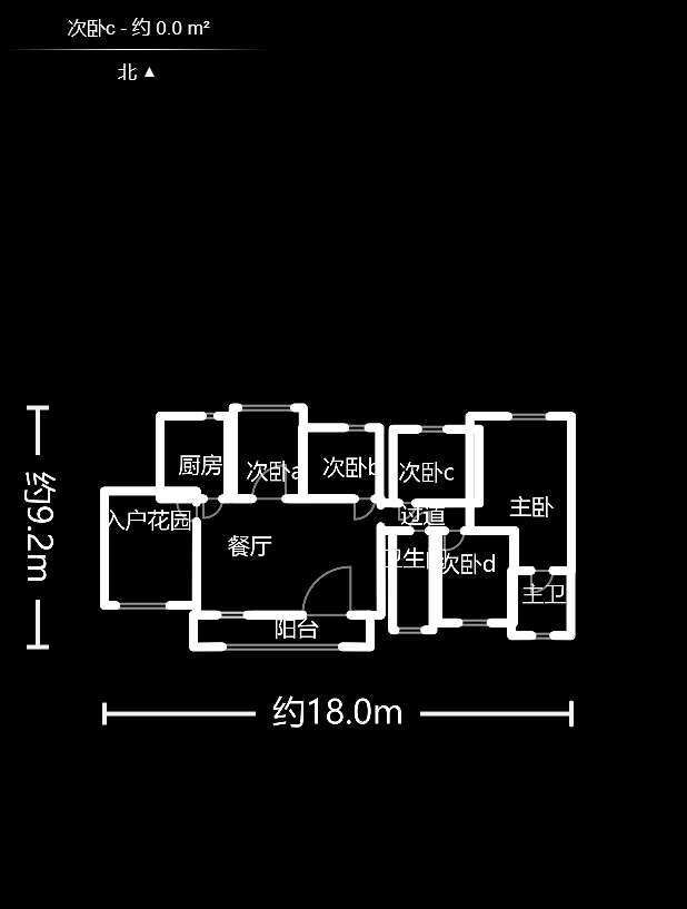 中粮自然天城  4室2厅2卫    113.8万户型图
