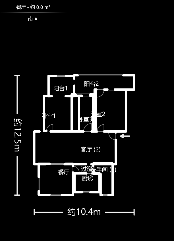 湘农桥社区  3室2厅1卫   150.00万户型图