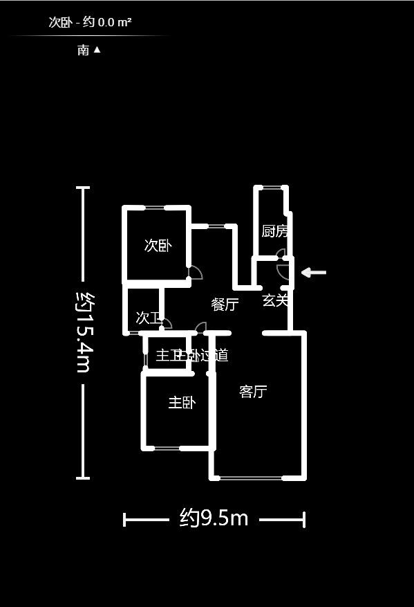 岳银欣苑 3室2厅 132.80万户型图