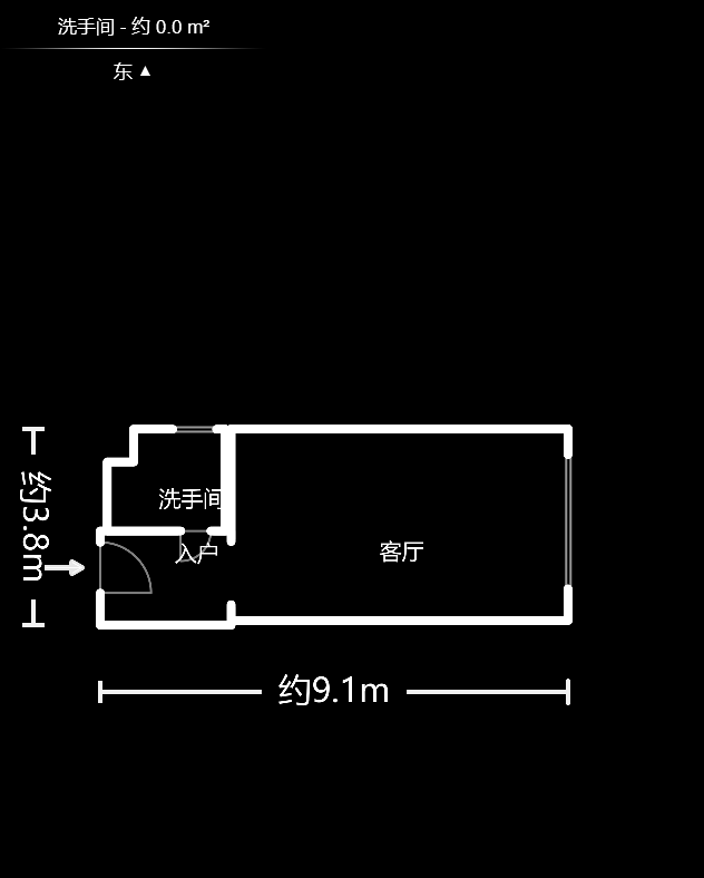 年华世嘉酒店（原：延年世嘉酒店）  1室1厅1卫   40.00万户型图