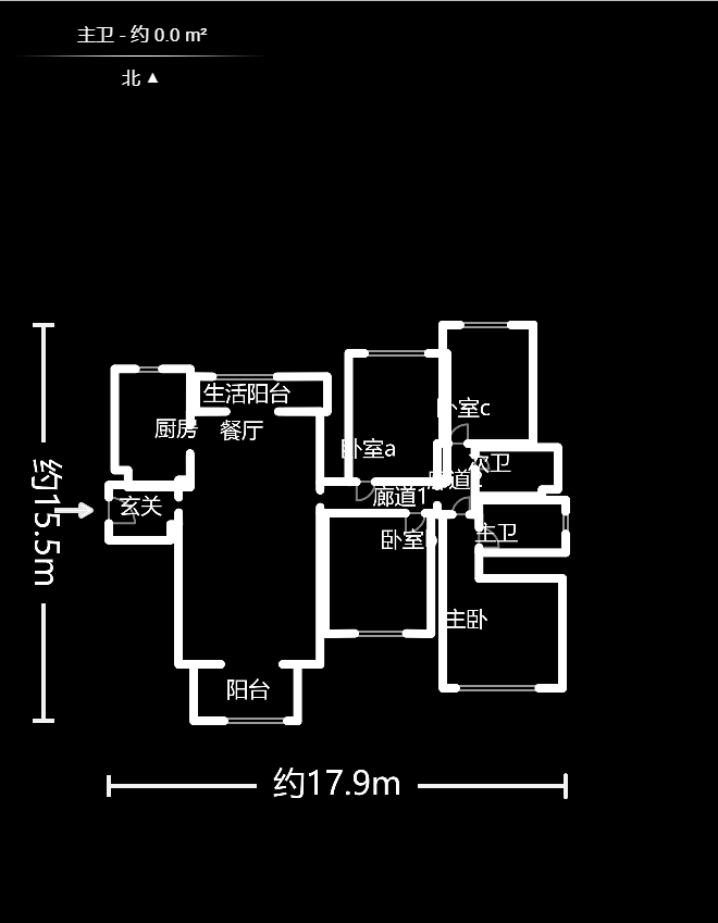 梅溪湖金茂悦（金悦雅苑）  4室2厅2卫    305.0万户型图