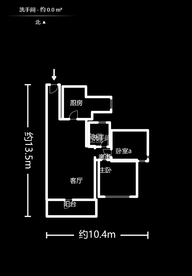 麓谷公館（涉外國(guó)際公館）  2室2廳1衛(wèi)   75.00萬(wàn)