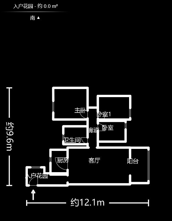 江山帝景哈佛  3室2厅2卫    108.0万户型图
