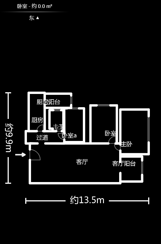 三一街区  3室2厅1卫   65.80万户型图