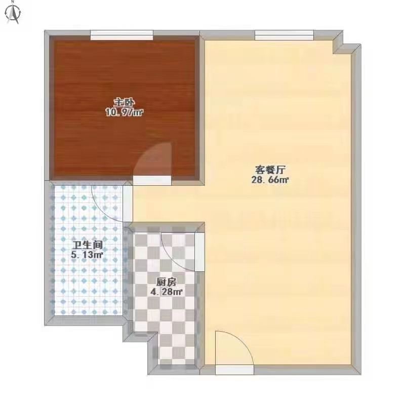 梓湖明珠  1室1厅1卫    1500.0元/月 梓湖明珠  1室1厅1卫    1500.0元/月户型图