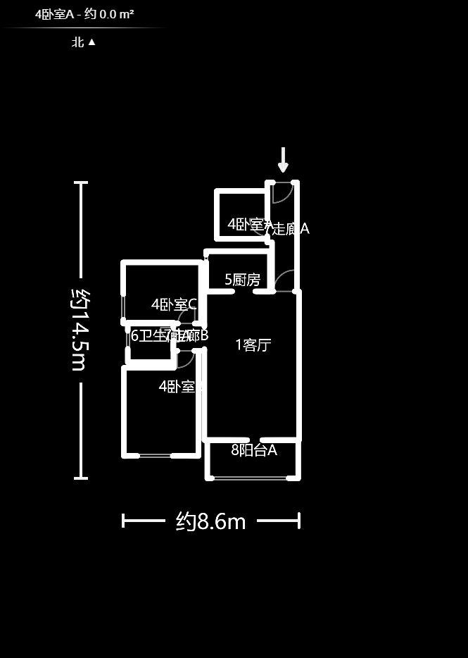 才子佳苑一期/二期  3室2厅1卫   100.00万户型图